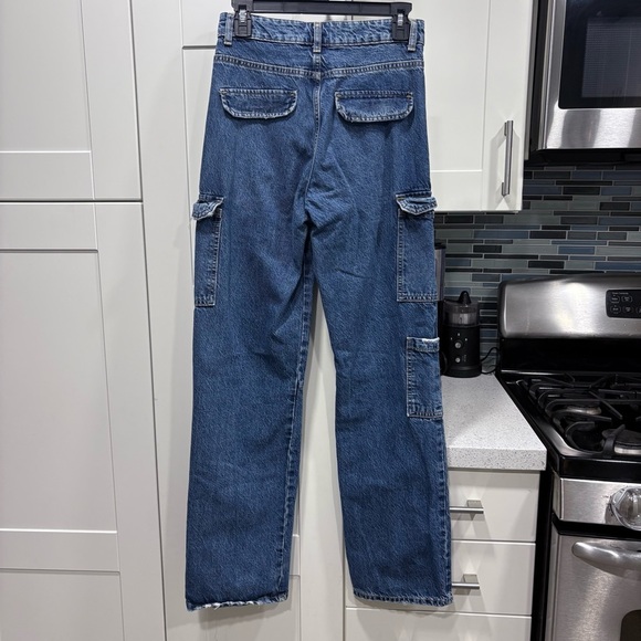Zara high waisted Cargo Jeans - Picture 6 of 6
